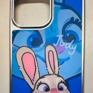 SHEIN Blue and Pink Bunny Phone Case